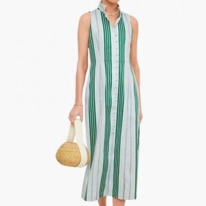 Tuckernuck Green Seahaven Leighton Stripped Dress. New with Tags